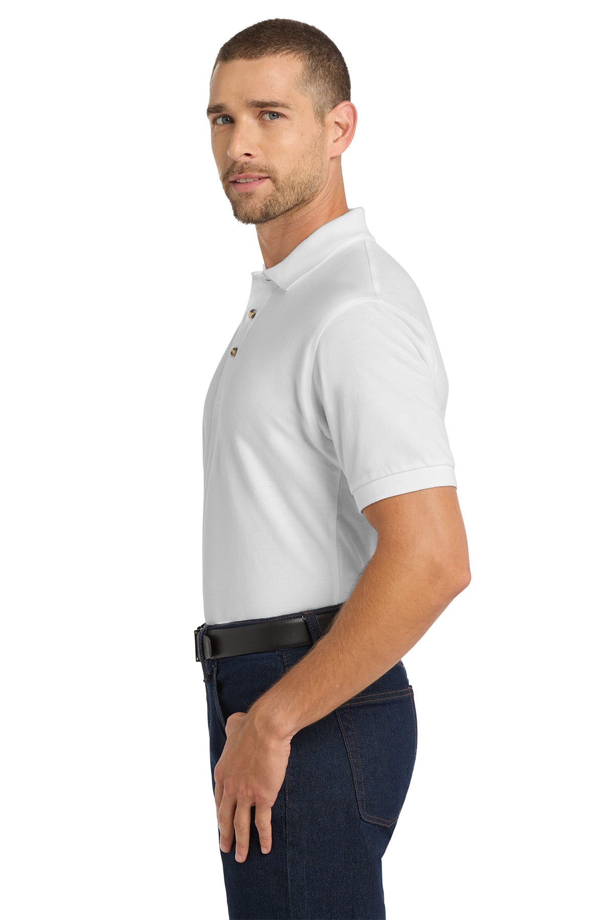 Overstock Heavyweight 100% Cotton Pique Polo. K420 (Overstock) (b6)