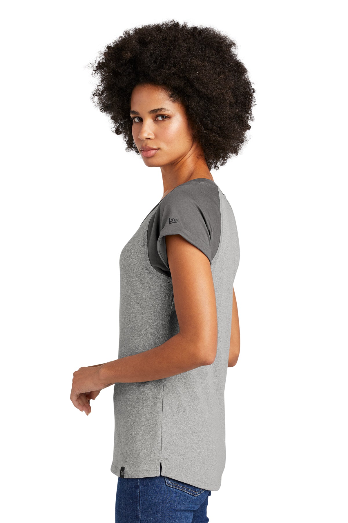 New Era® Women's Heritage Blend Varsity Tee LNEA107 (Overstock) (b7)