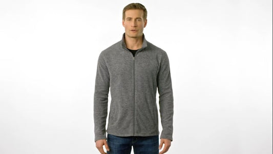 Heather Microfleece Full-Zip Jacket. F235