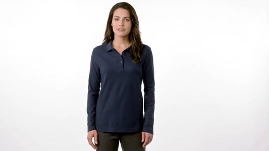 Ladies Silk Touch™ Long Sleeve Polo. L500LS