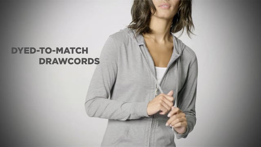 District® Women's Fitted Jersey Full-Zip Hoodie. DT2100