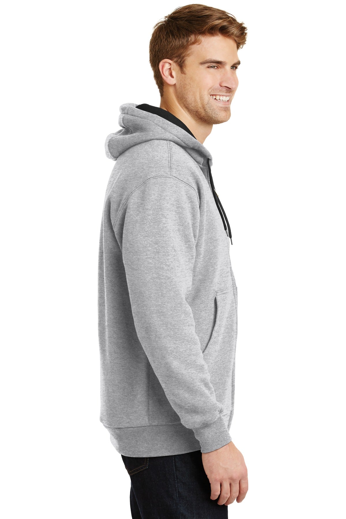 CornerStone® - Heavyweight Full-Zip Hooded Sweatshirt with Thermal Lining. CS620