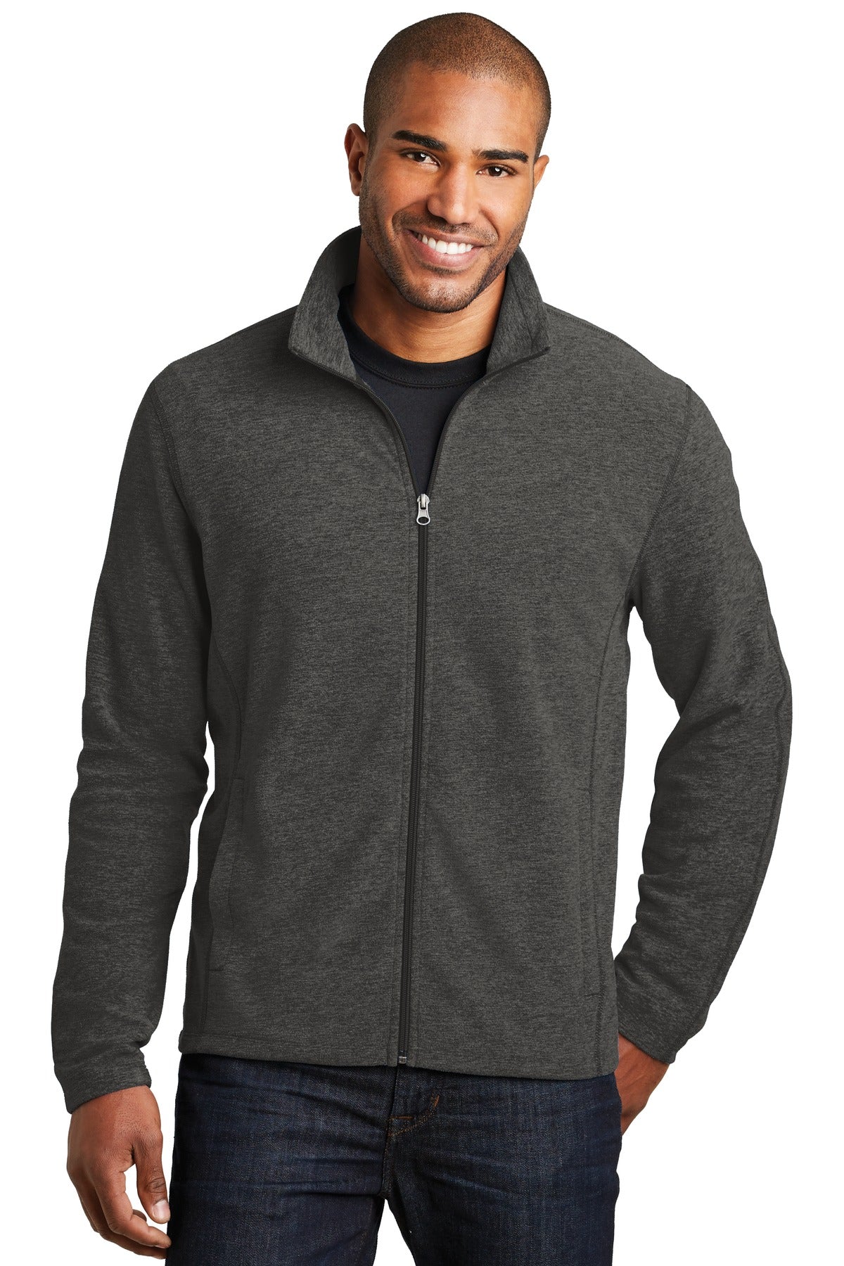 Heather Microfleece Full-Zip Jacket. F235