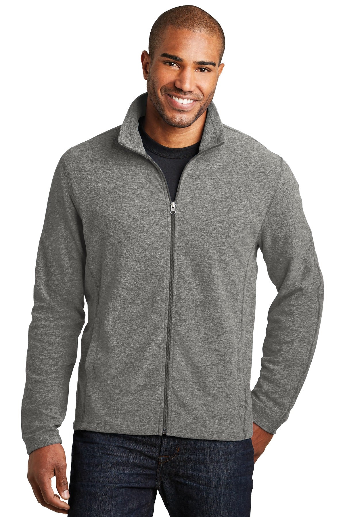 Heather Microfleece Full-Zip Jacket. F235