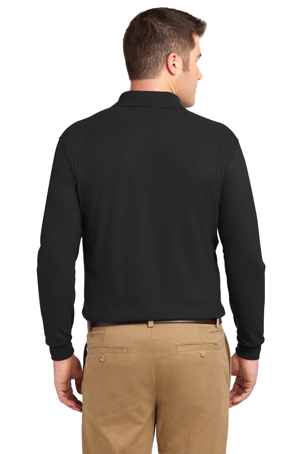 Men's Silk Touch™ Long Sleeve Polo. K500LS