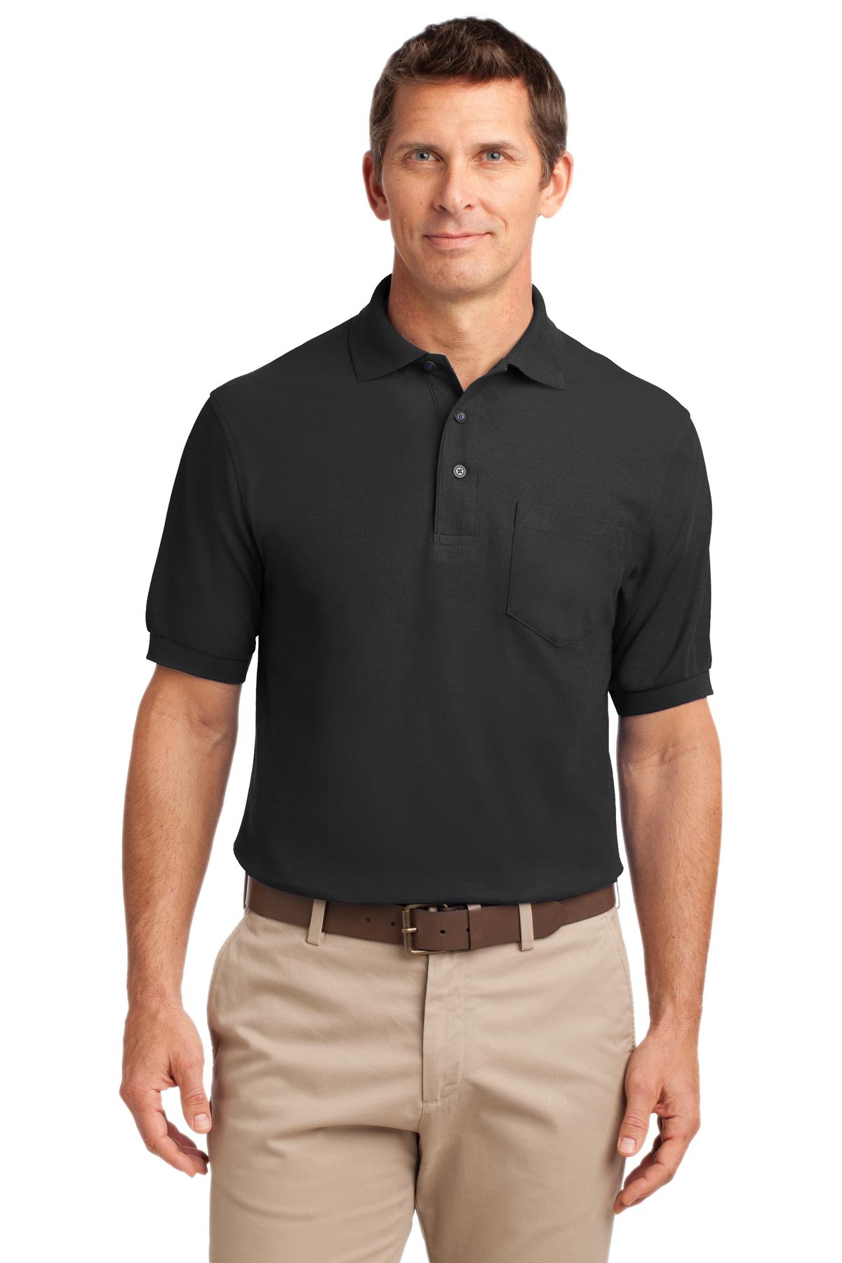 Silk Touch™ Polo with Pocket. K500P