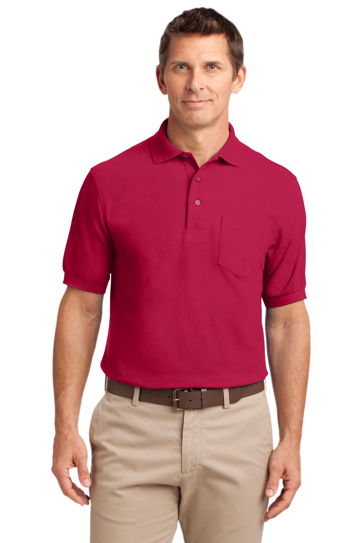Silk Touch™ Polo with Pocket. K500P