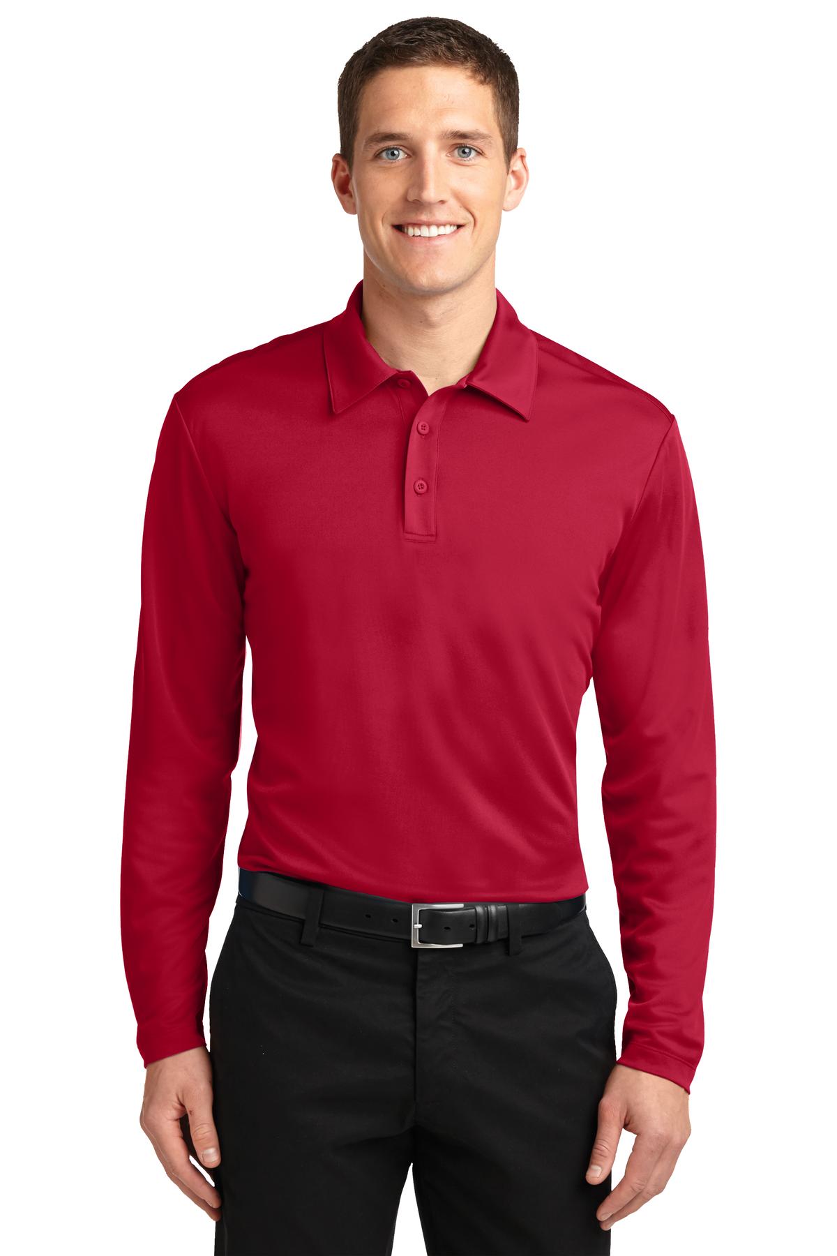 Silk Touch™ Performance Long Sleeve Polo. K540LS