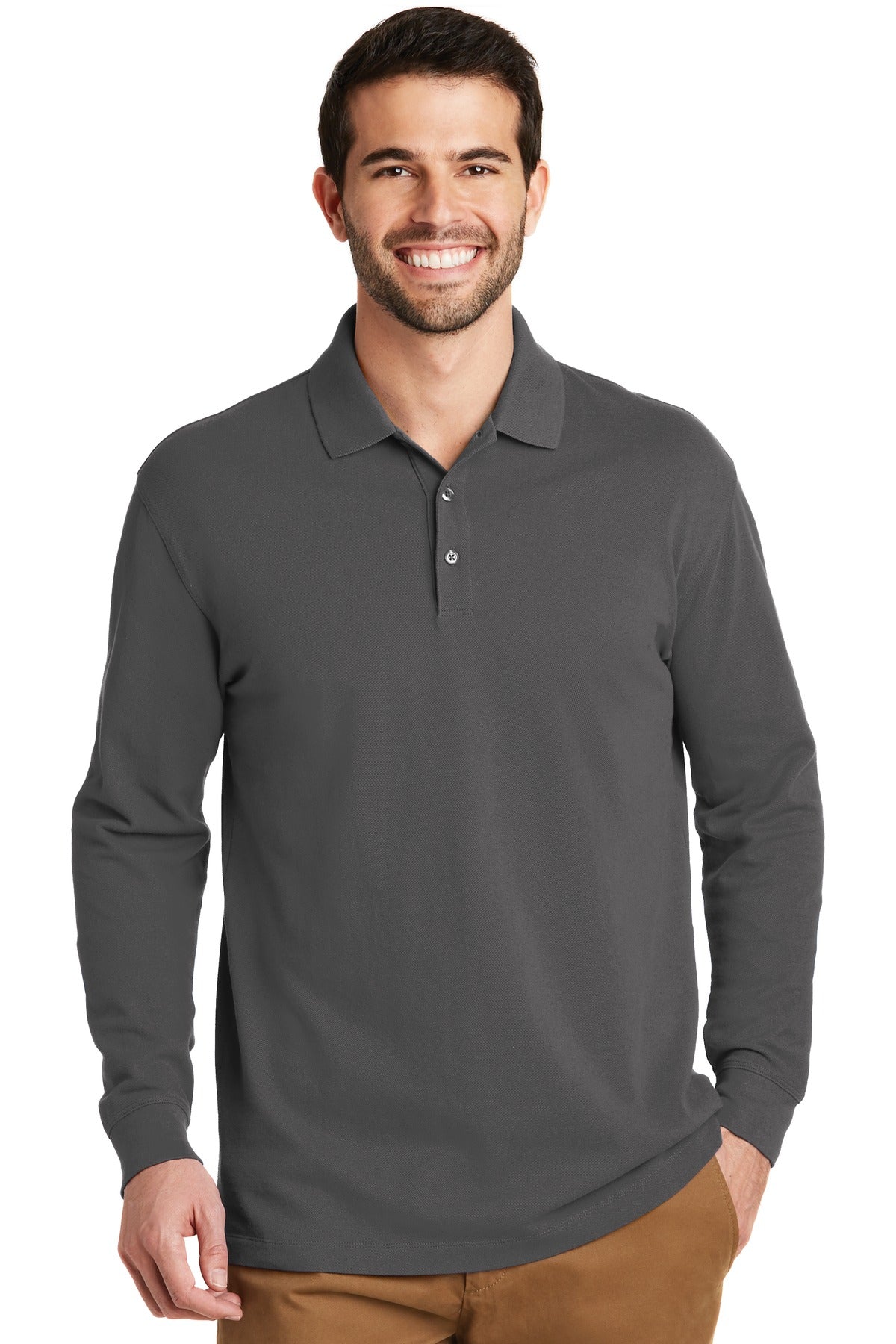 Long Sleeve Polo 100% Cotton. K8000LS
