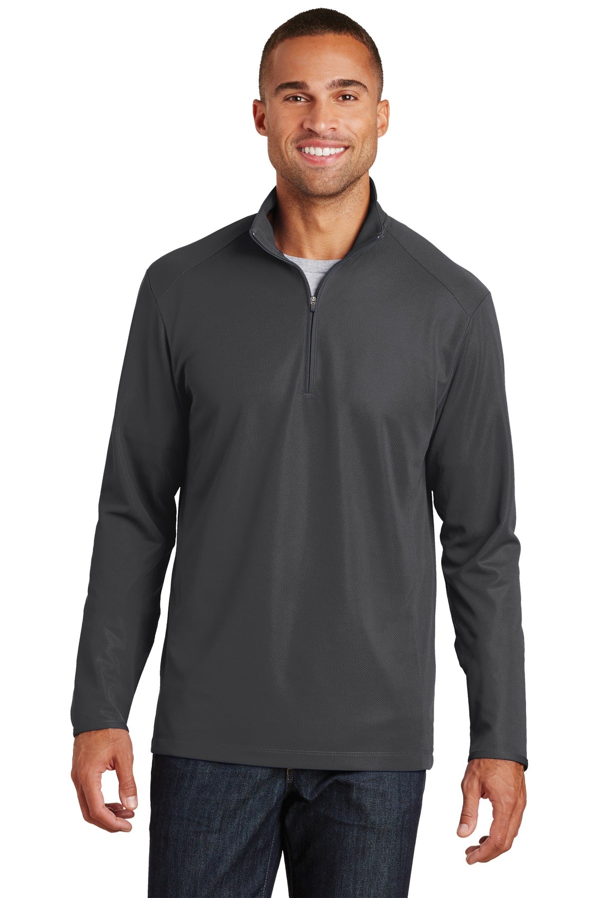 Pinpoint Mesh 1/2-Zip. K806