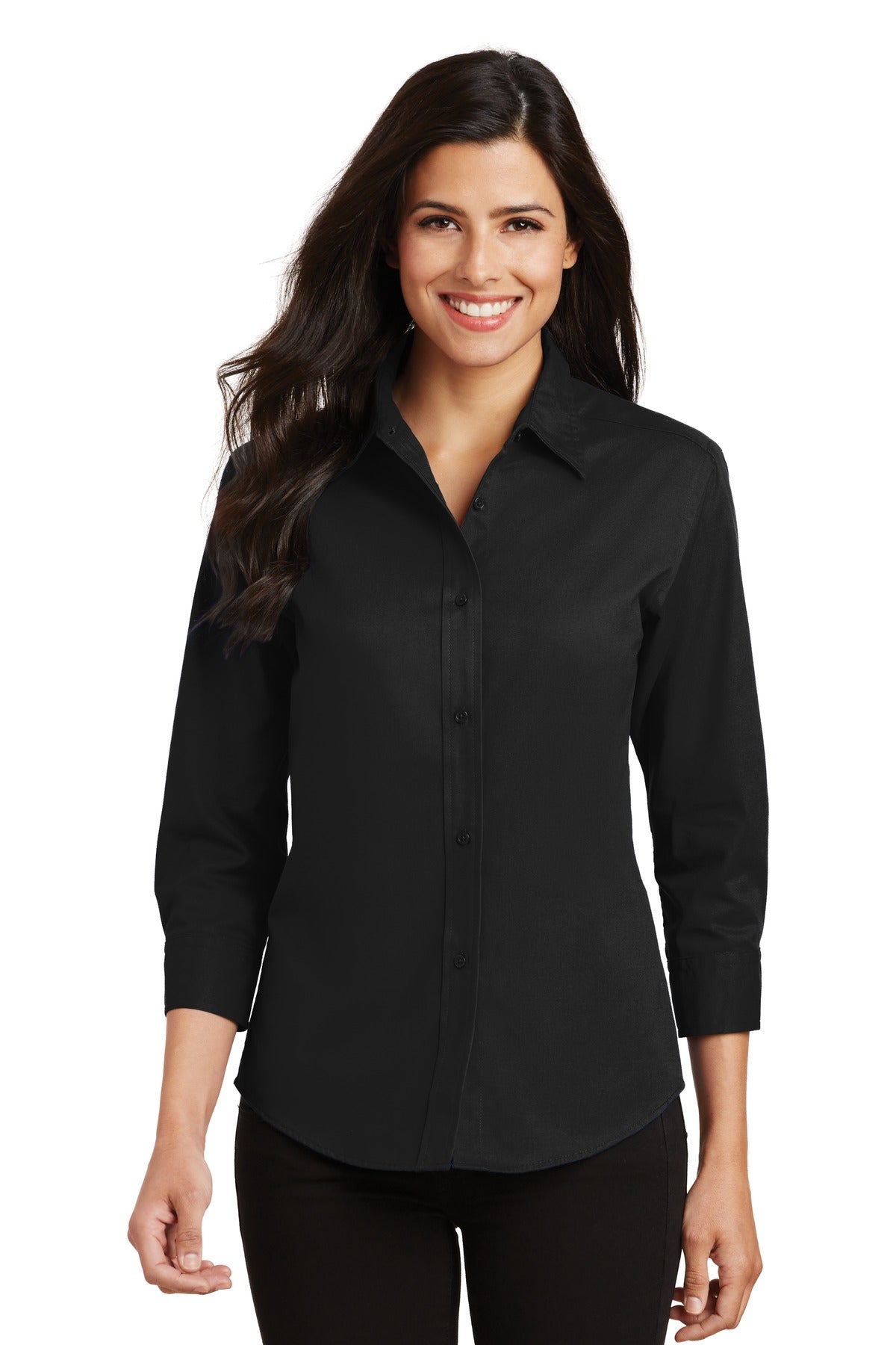 Women's 3/4-Sleeve Easy Care in XXX-LG (Overstock) (b7)