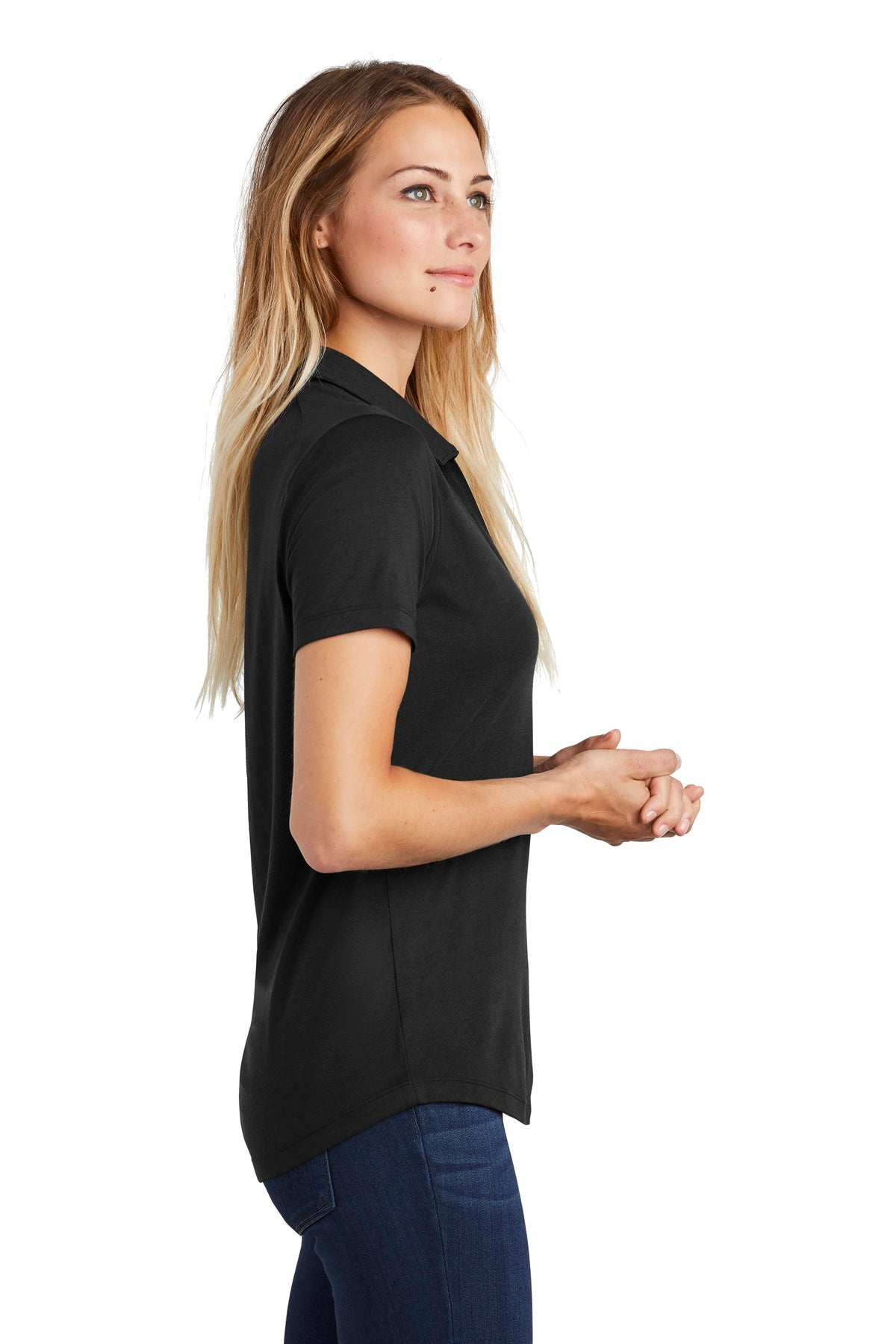 Sport-Tek ® Ladies PosiCharge ® Tri-Blend Wicking Polo. LST405