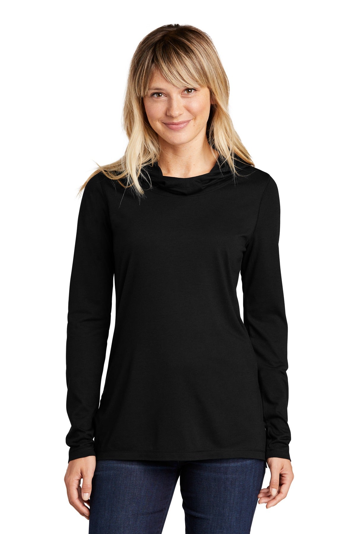 Ladies Tri-Blend Wicking Long Sleeve Hoodie LST406