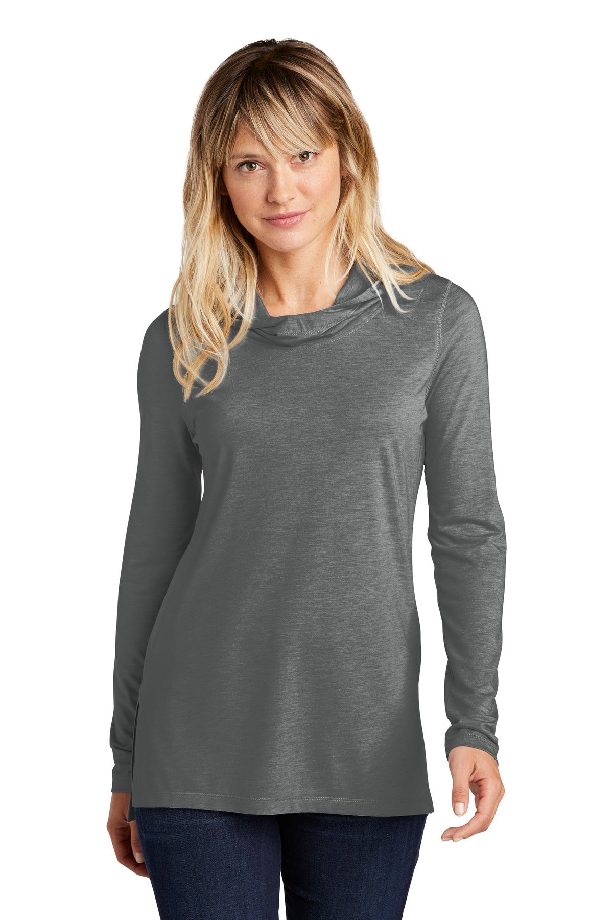 Ladies Tri-Blend Wicking Long Sleeve Hoodie LST406
