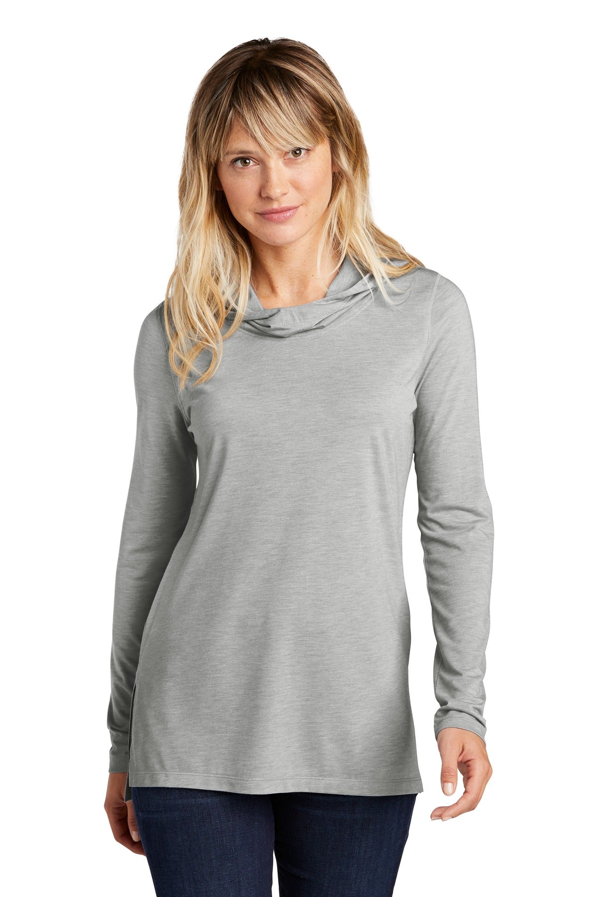 Ladies Tri-Blend Wicking Long Sleeve Hoodie LST406