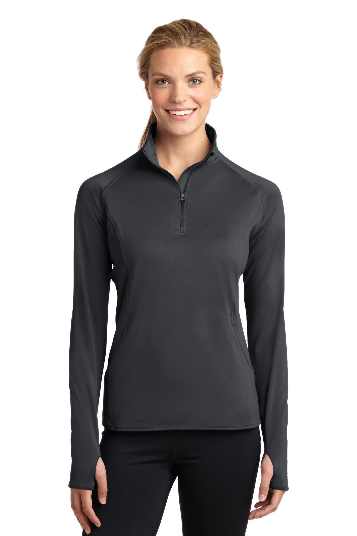 Ladies Sport-Wick® Stretch 1/2-Zip Pullover. LST850
