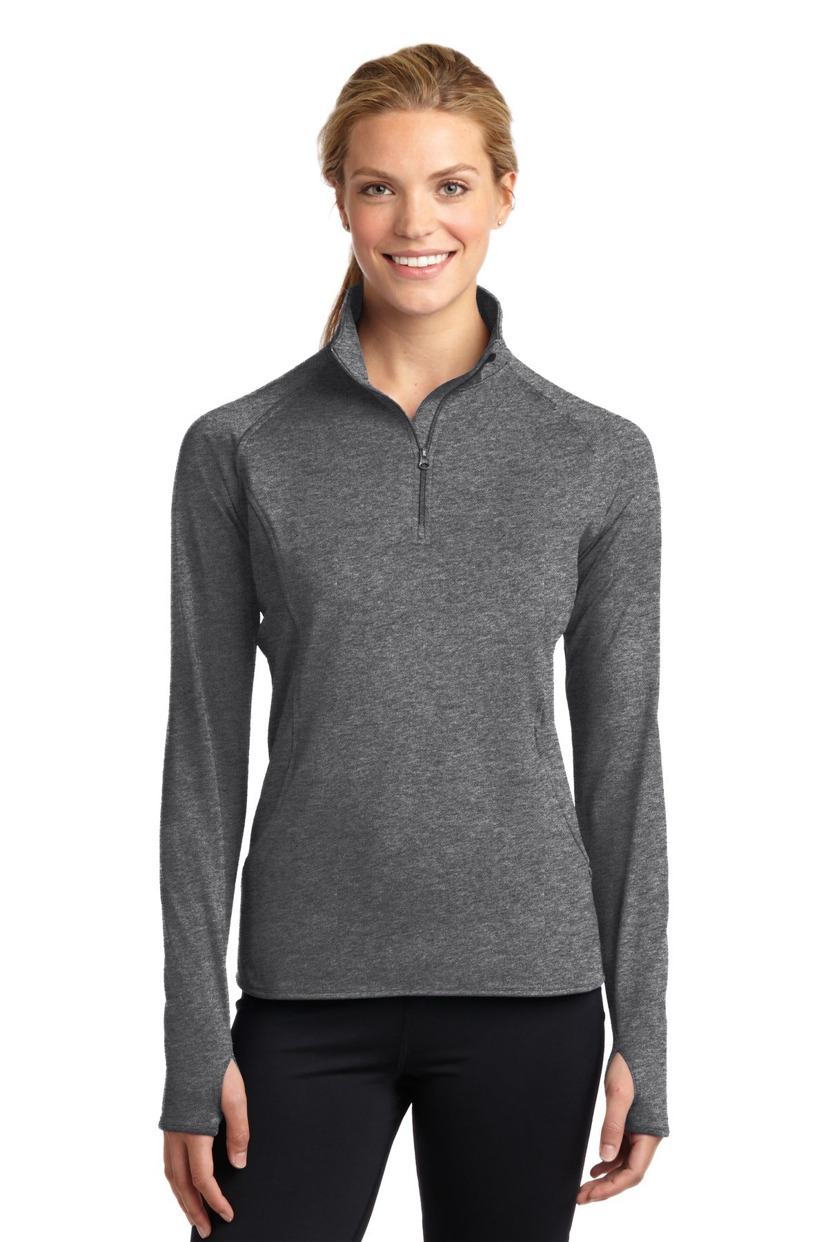 Ladies Sport-Wick® Stretch 1/2-Zip Pullover. LST850