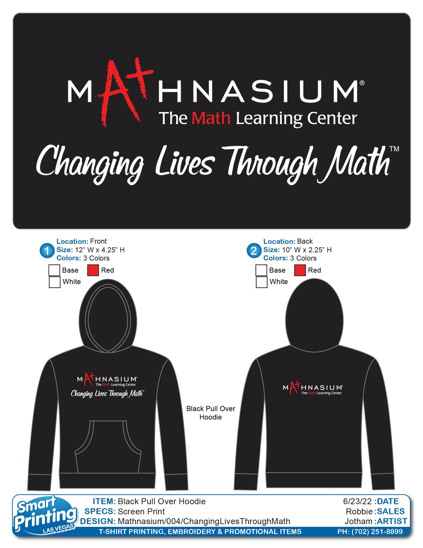 CHANGING LIVES THROUGH MATH (Printing)
