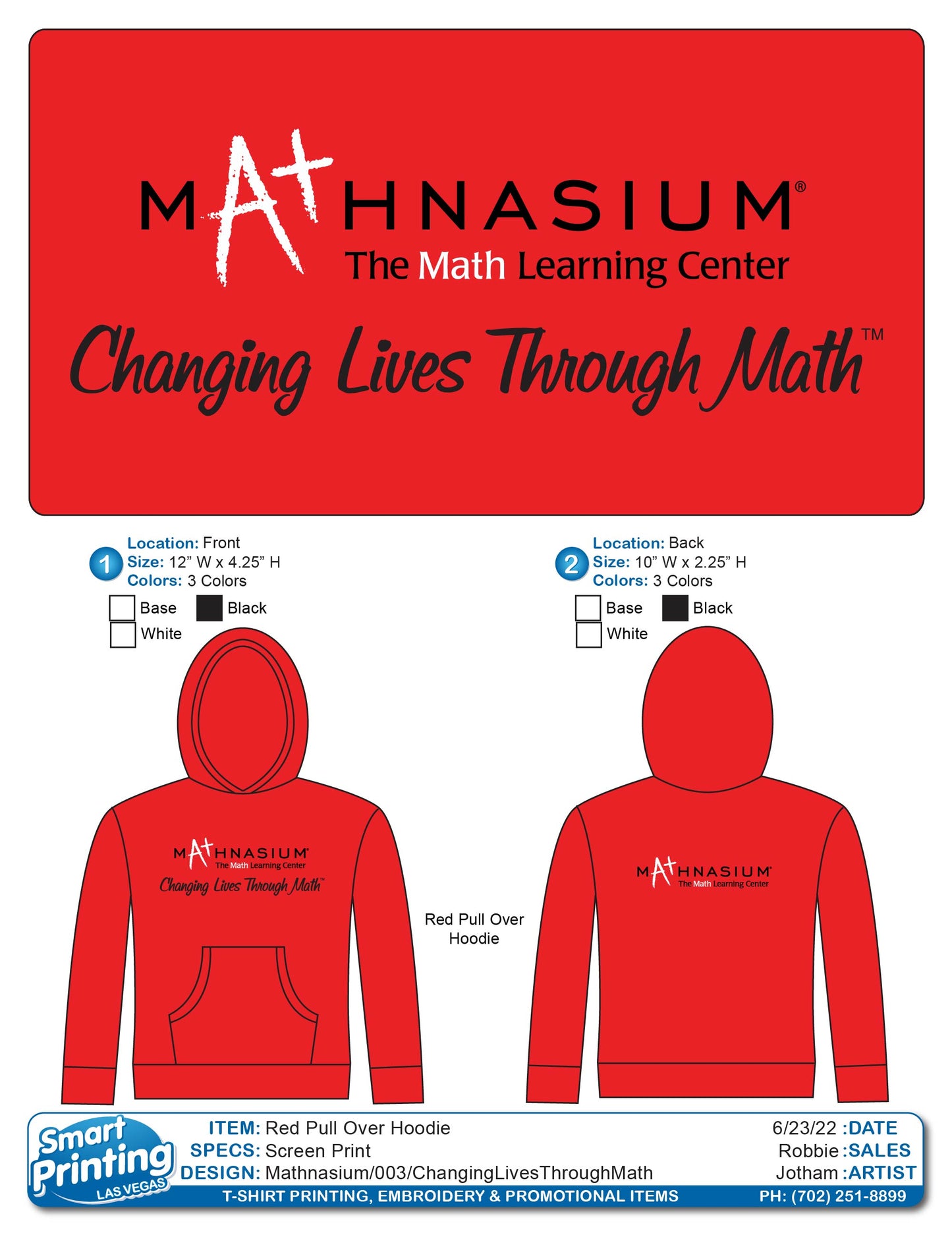 CHANGING LIVES THROUGH MATH (Printing)
