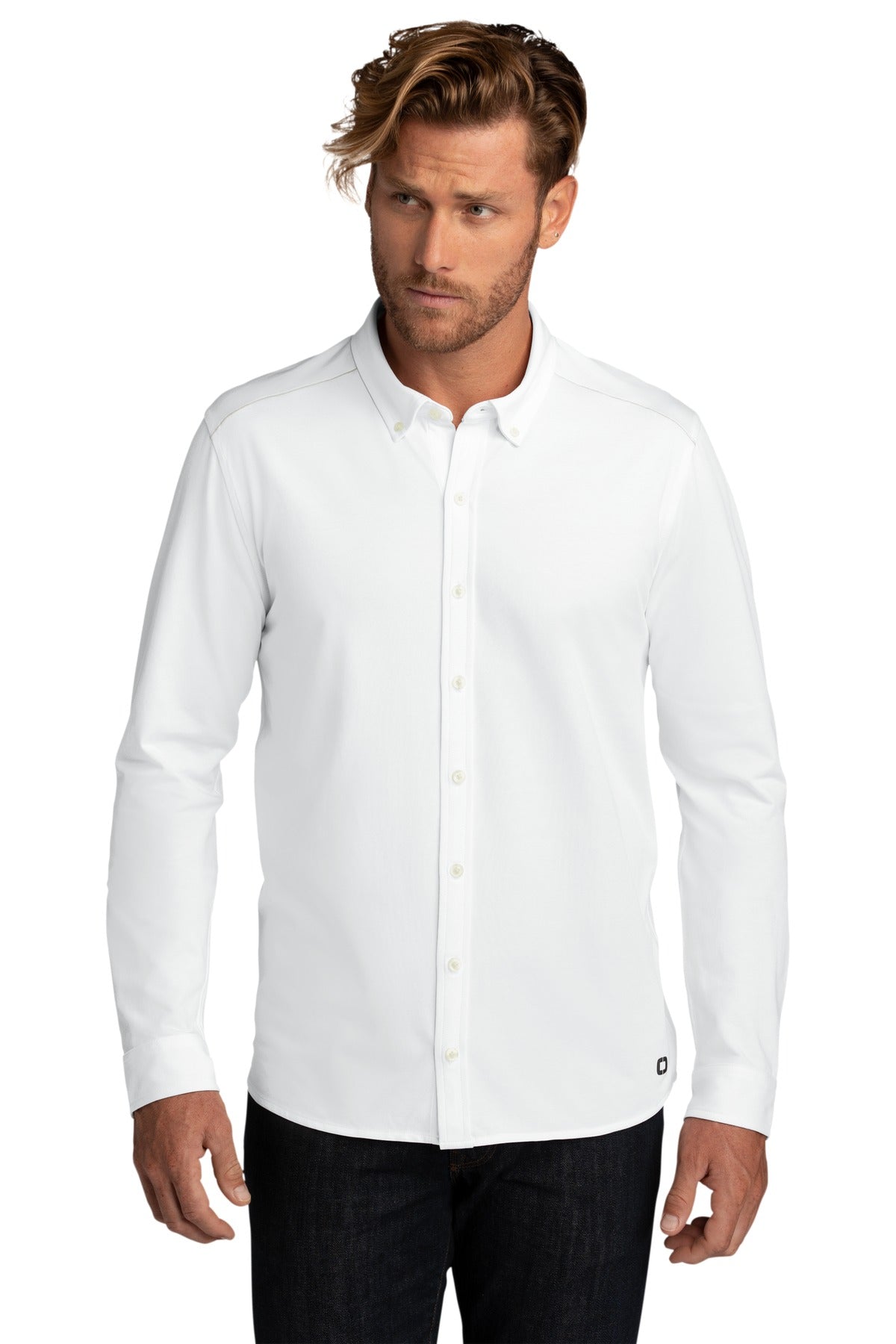 OGIO Untuck Stretch Long Sleeve Button-Up. OG145