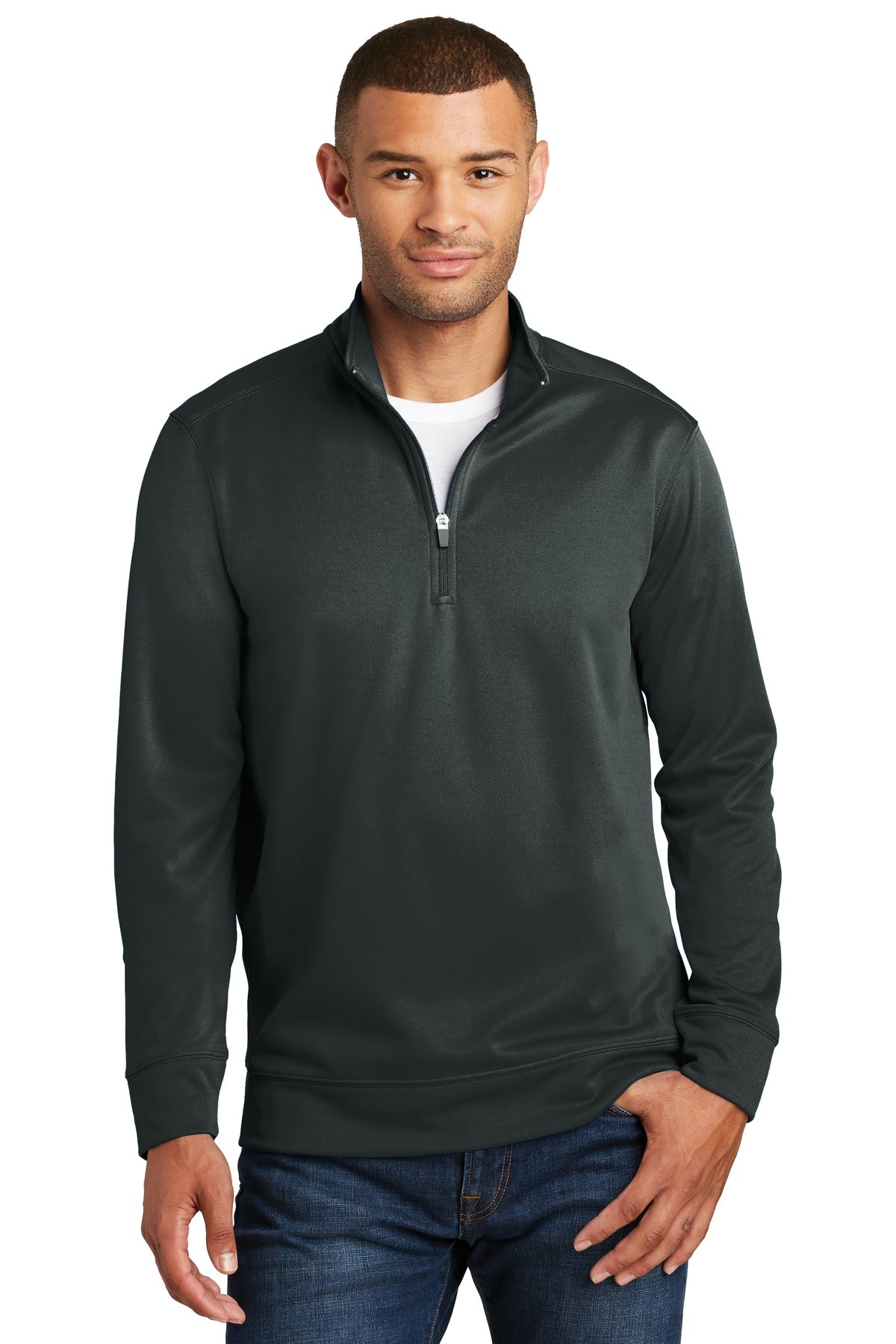 Performance Fleece 1/4-Zip Pullover Sweatshirt with Embroidery PC590Q