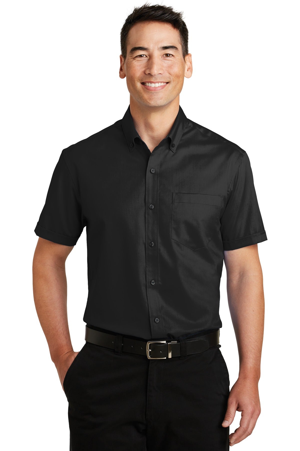 Short Sleeve SuperPro™ Twill Shirt. S664