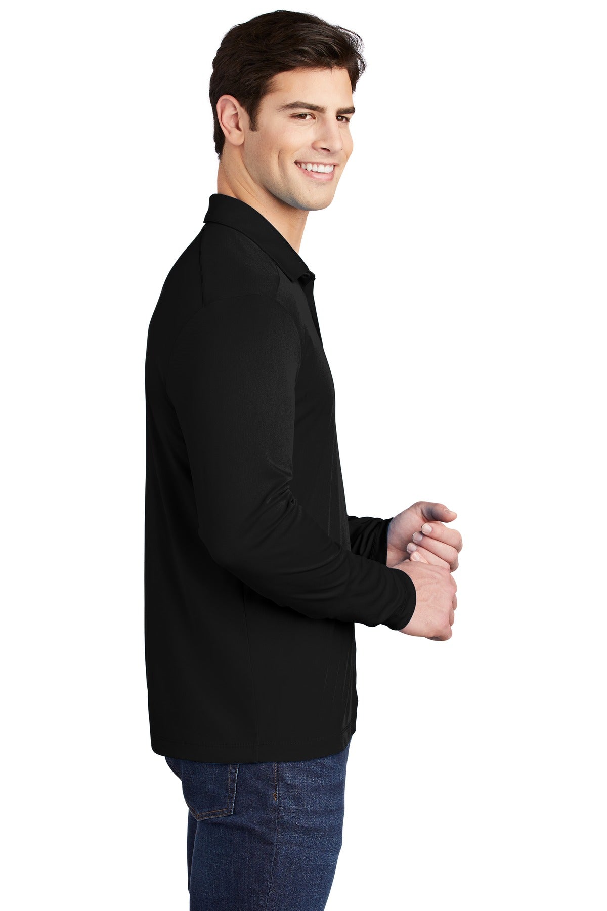 Sport-Tek ® Posi-UV® Pro Long Sleeve Polo. ST520LS