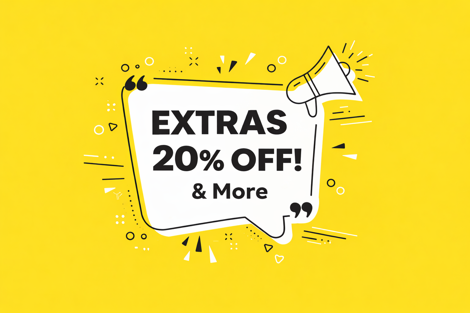 Extras Sale. 20% & More off Sale Prices