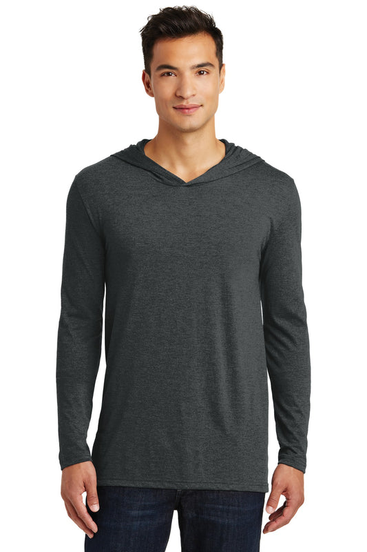 District® Perfect Tri® Long Sleeve T-Shirt Hoodie. DM139  (Overstock) (b6)