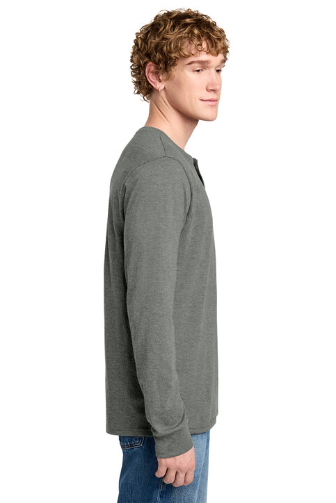 District® Perfect Tri® Long Sleeve Henley DT145