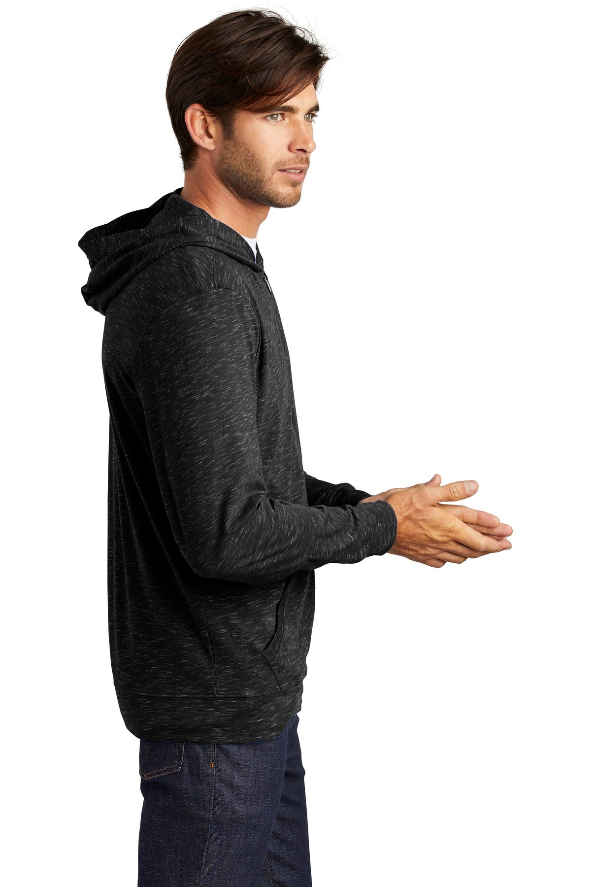 District ® Medal Full-Zip Hoodie. DT565 (Overstock)