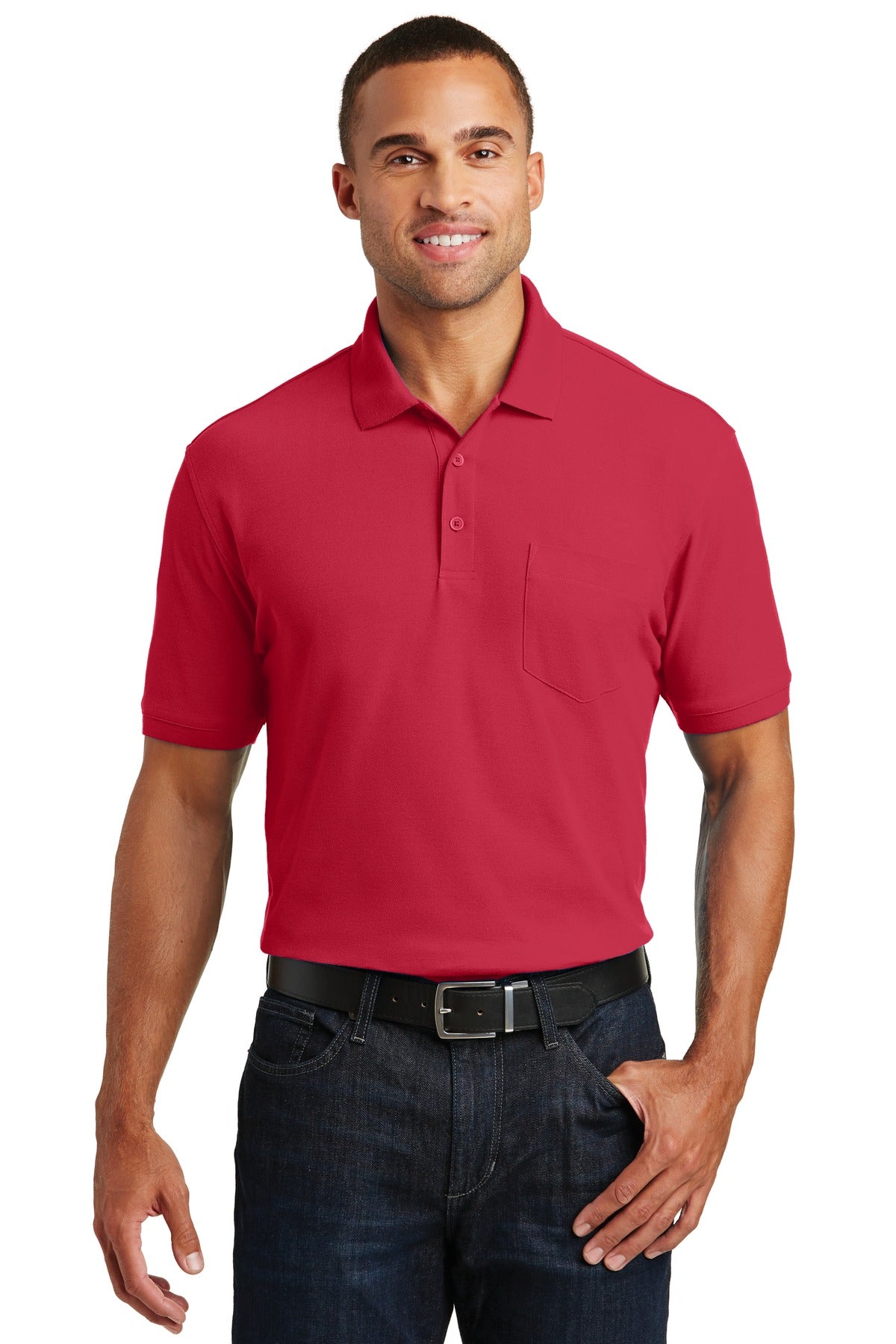 Port Authority® Core Classic Pique Pocket Polo. K100P (Overstock)