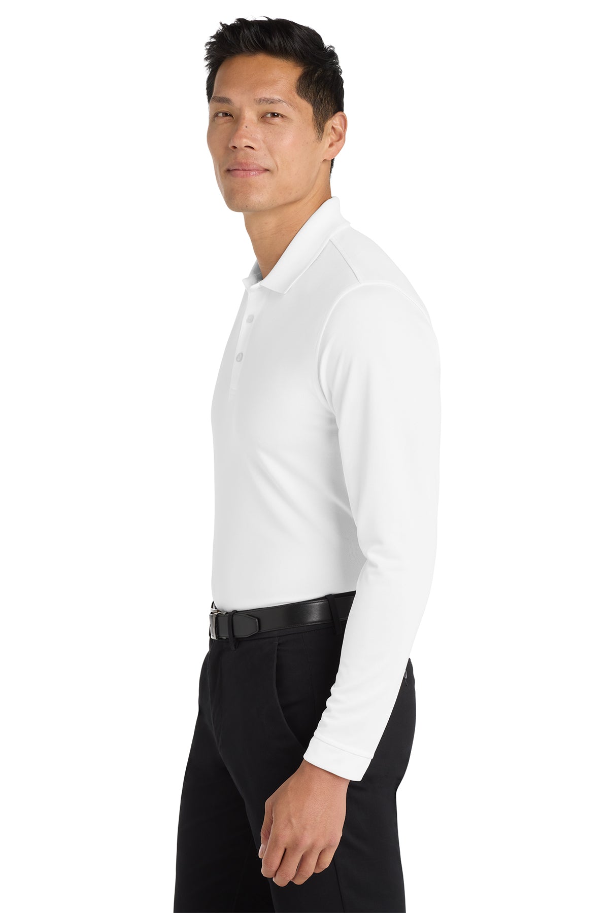 Port Authority® Long Sleeve Core Classic Pique Polo. K100LS (Overstock) (b8)