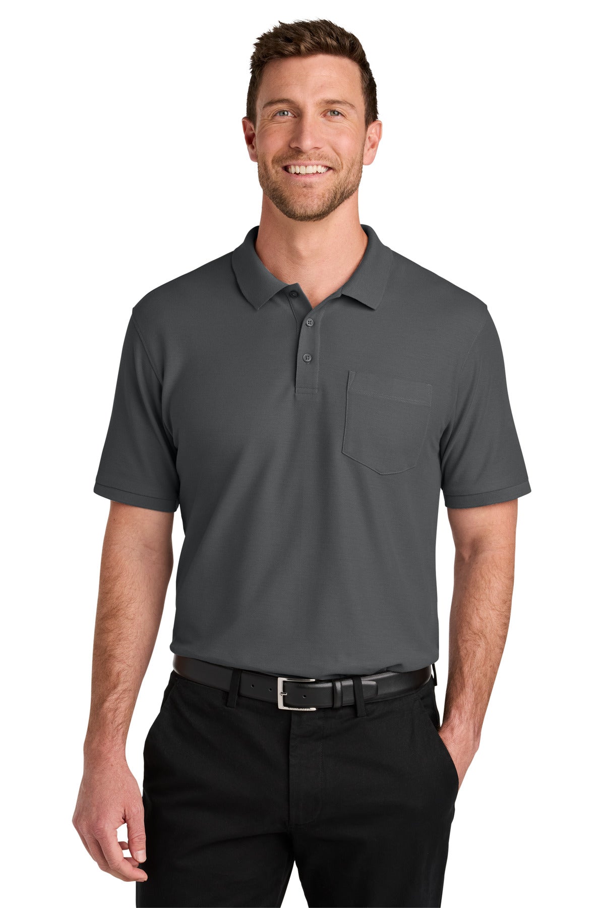 Port Authority® Pique Pocket Polo K200P