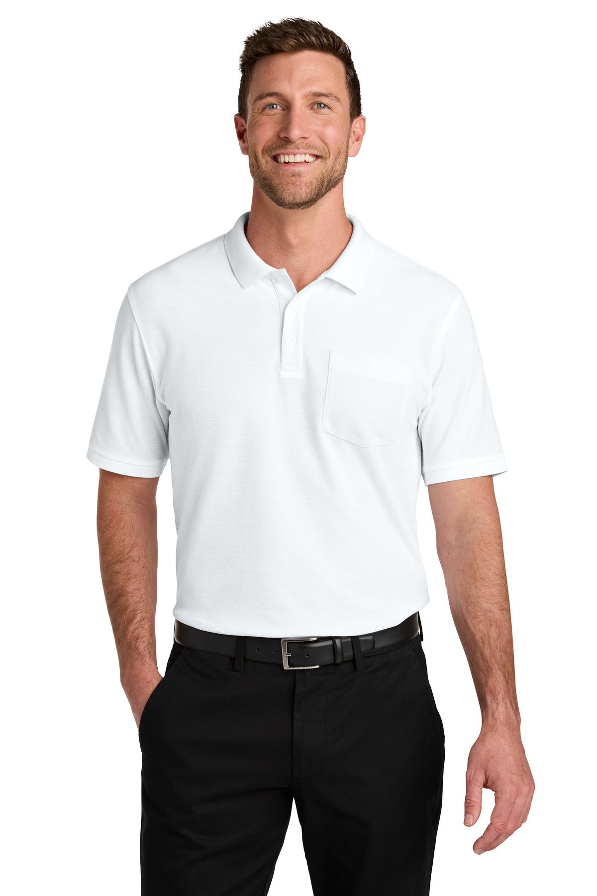 Port Authority® Pique Pocket Polo K200P