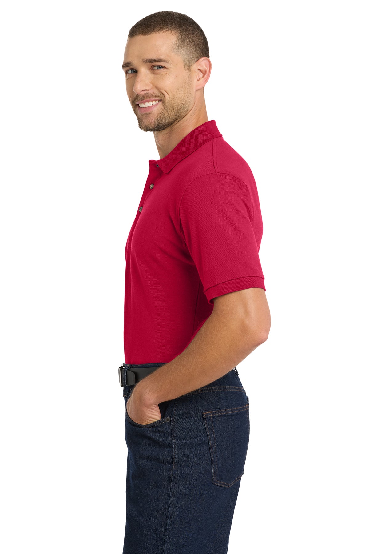 Overstock Heavyweight 100% Cotton Pique Polo.  K420 (Overstock) (b6)