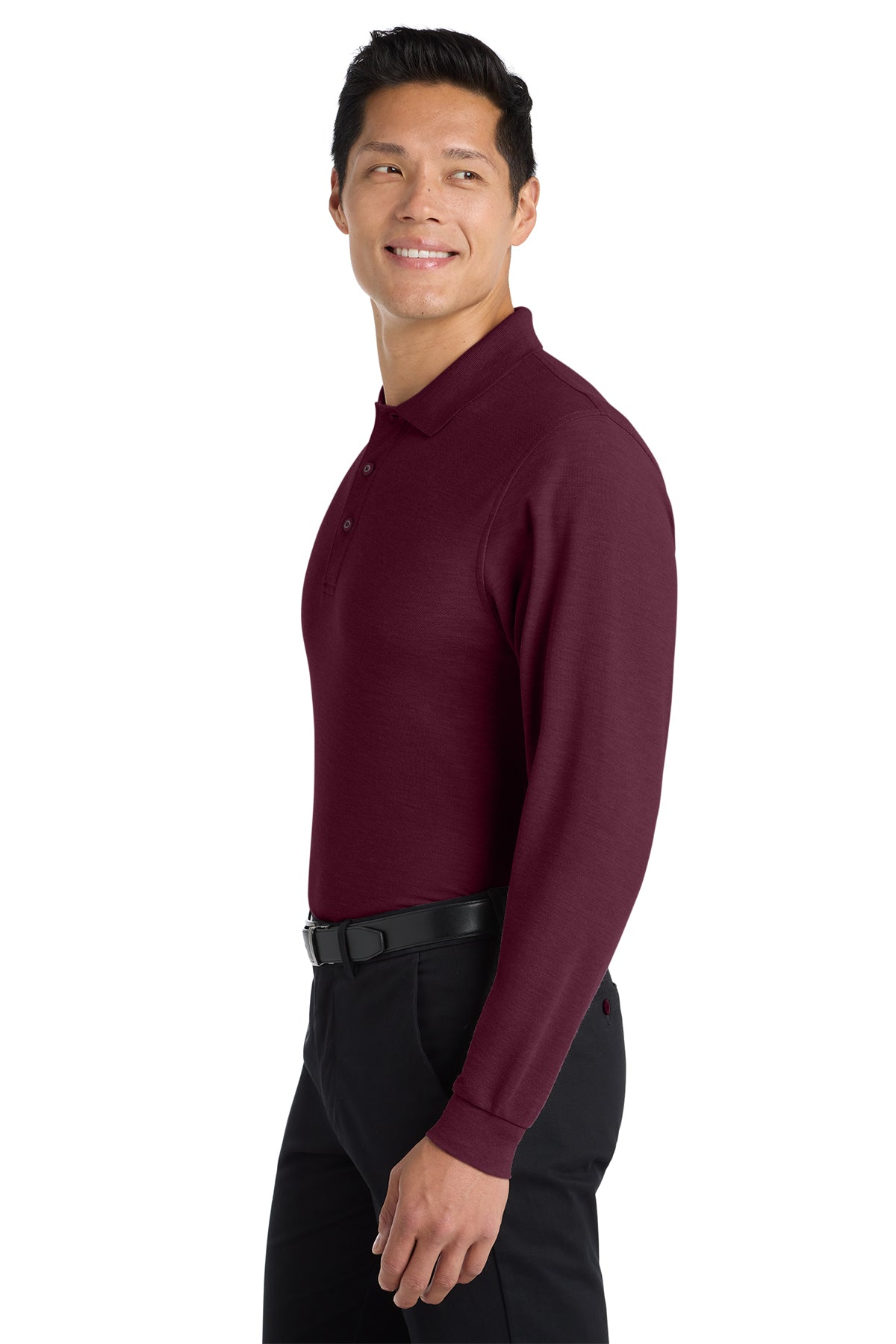 Overstock Long Sleeve Polo. K500LS (Overstock) (b5)