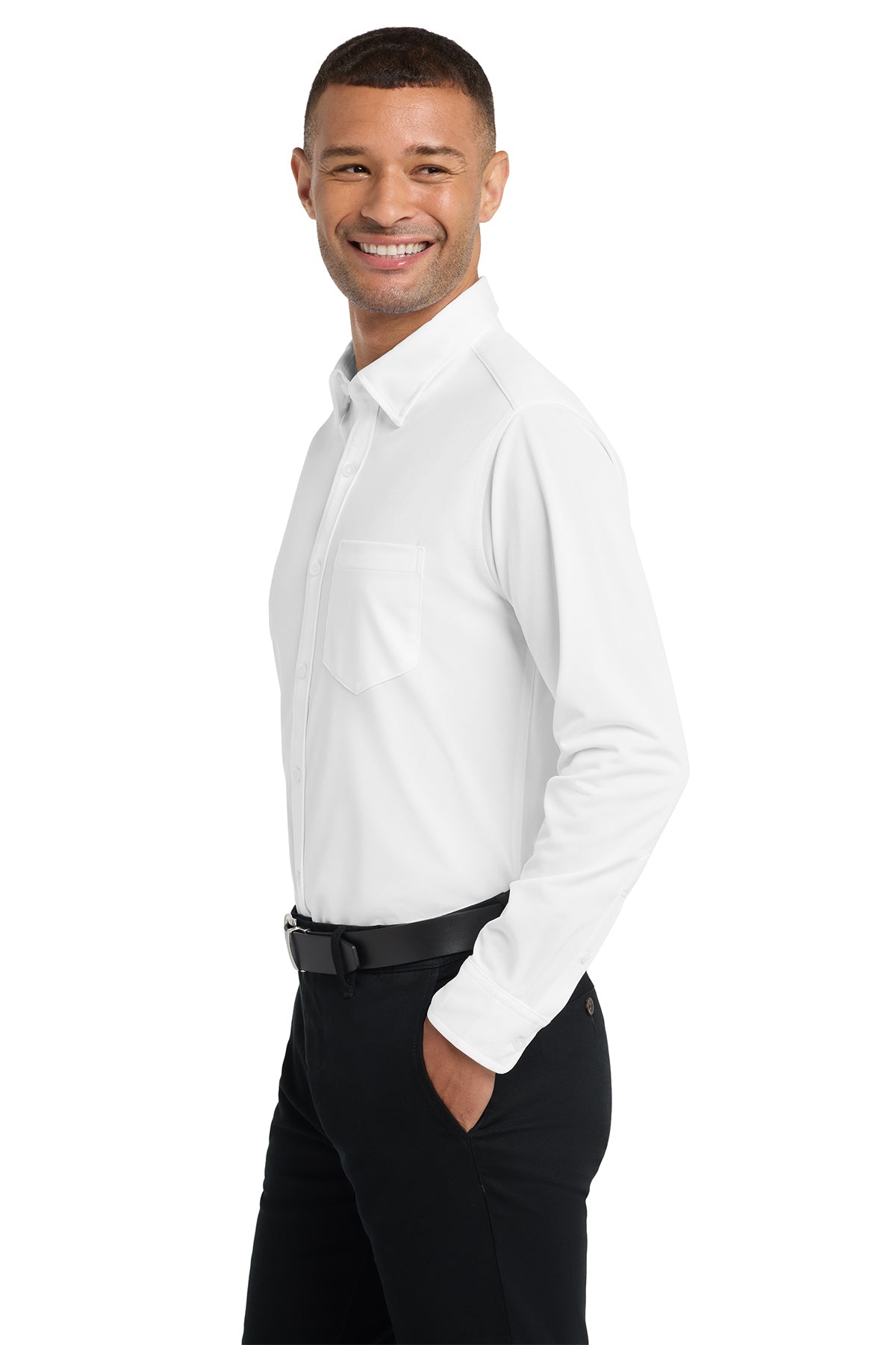 Dimension Knit Dress Shirt. K570