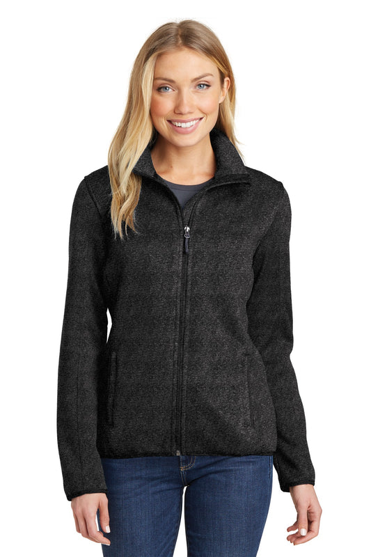 Port Authority® Ladies Sweater Fleece Jacket. L232