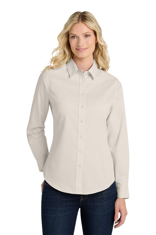 Ladies Long Sleeve Easy Care Shirt. L608 (Overstock) (b5)