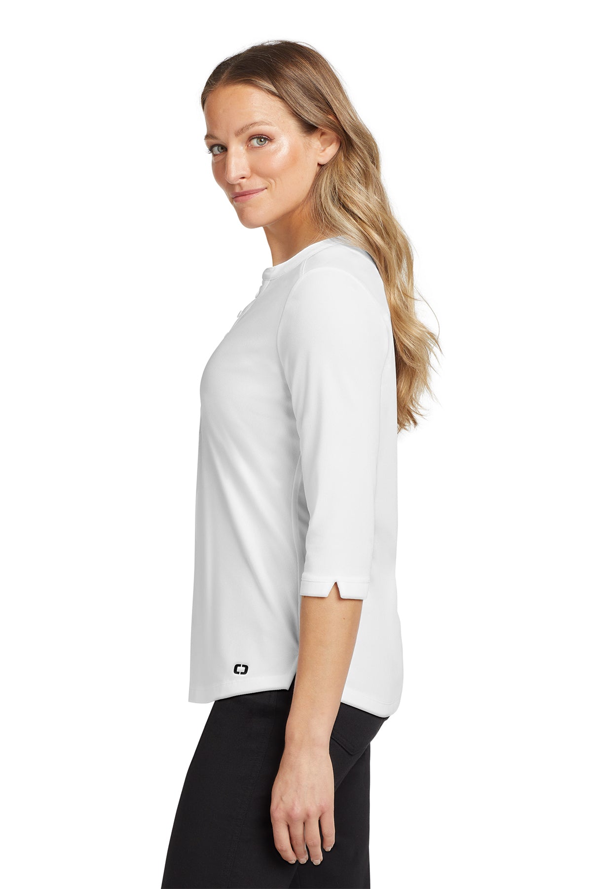 OGIO ® Ladies Jewel Henley LOG104 (Overstock) (b8)