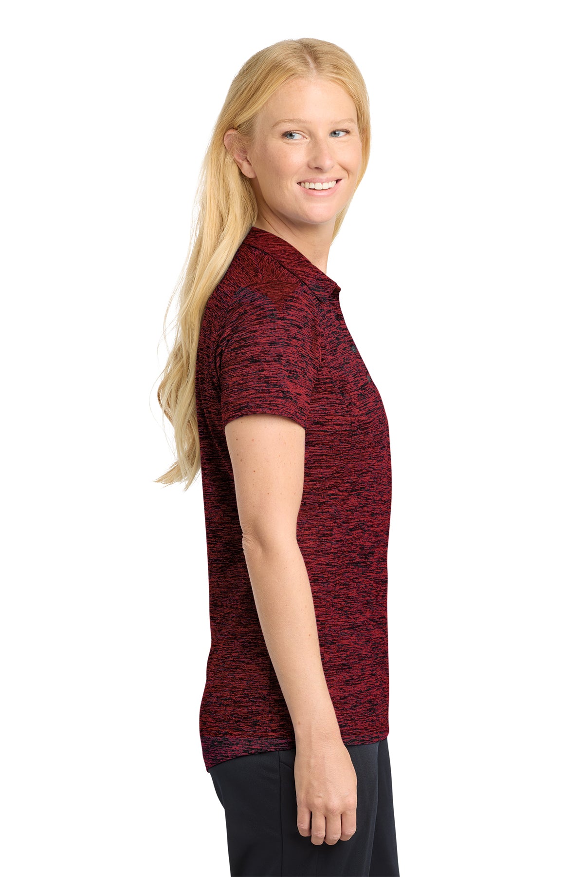 Sport-Tek ® Ladies PosiCharge ® Electric Heather Polo. LST590