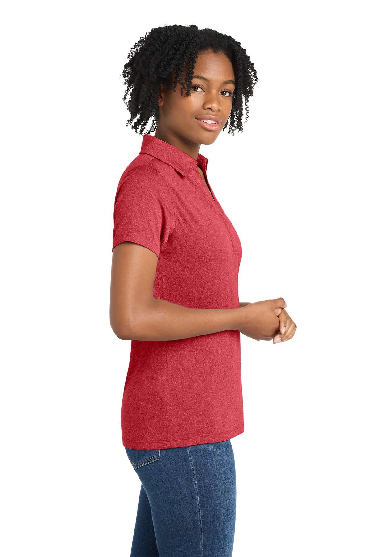 Sport-Tek® Ladies Heather Contender™ Polo. LST660