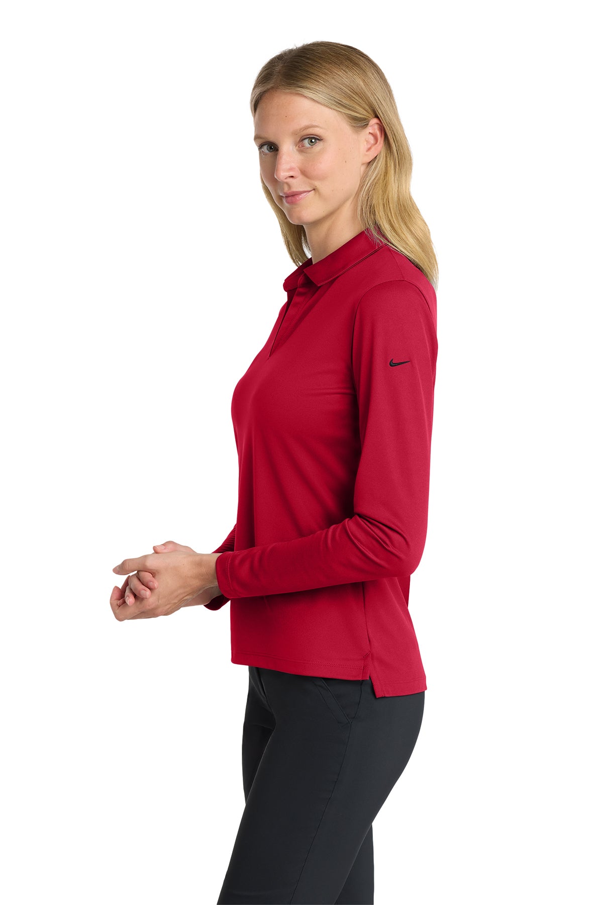 Nike Ladies Dri-FIT Micro Pique 2.0 Long Sleeve Polo NKDC2105