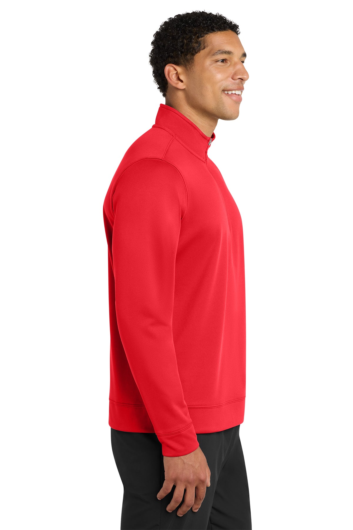 Performance Fleece 1/4-Zip Pullover Sweatshirt PC590Q (Overstock)