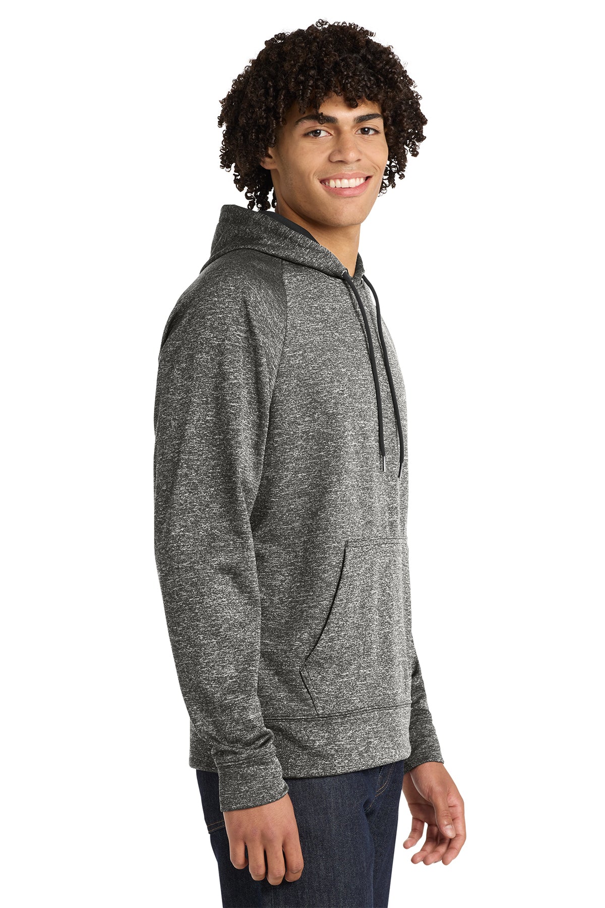 Sport-Tek® PosiCharge® Electric Heather Fleece Hooded Pullover ST225