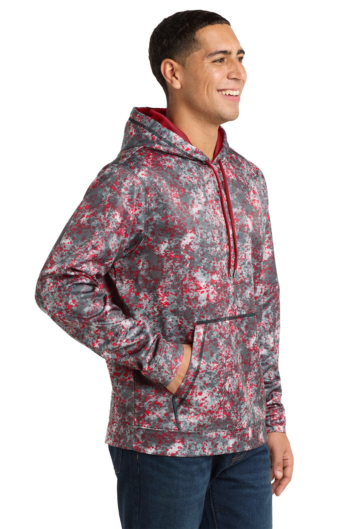 Sport-Tek® Sport-Wick® Mineral Freeze Fleece Hooded Pullover. ST230