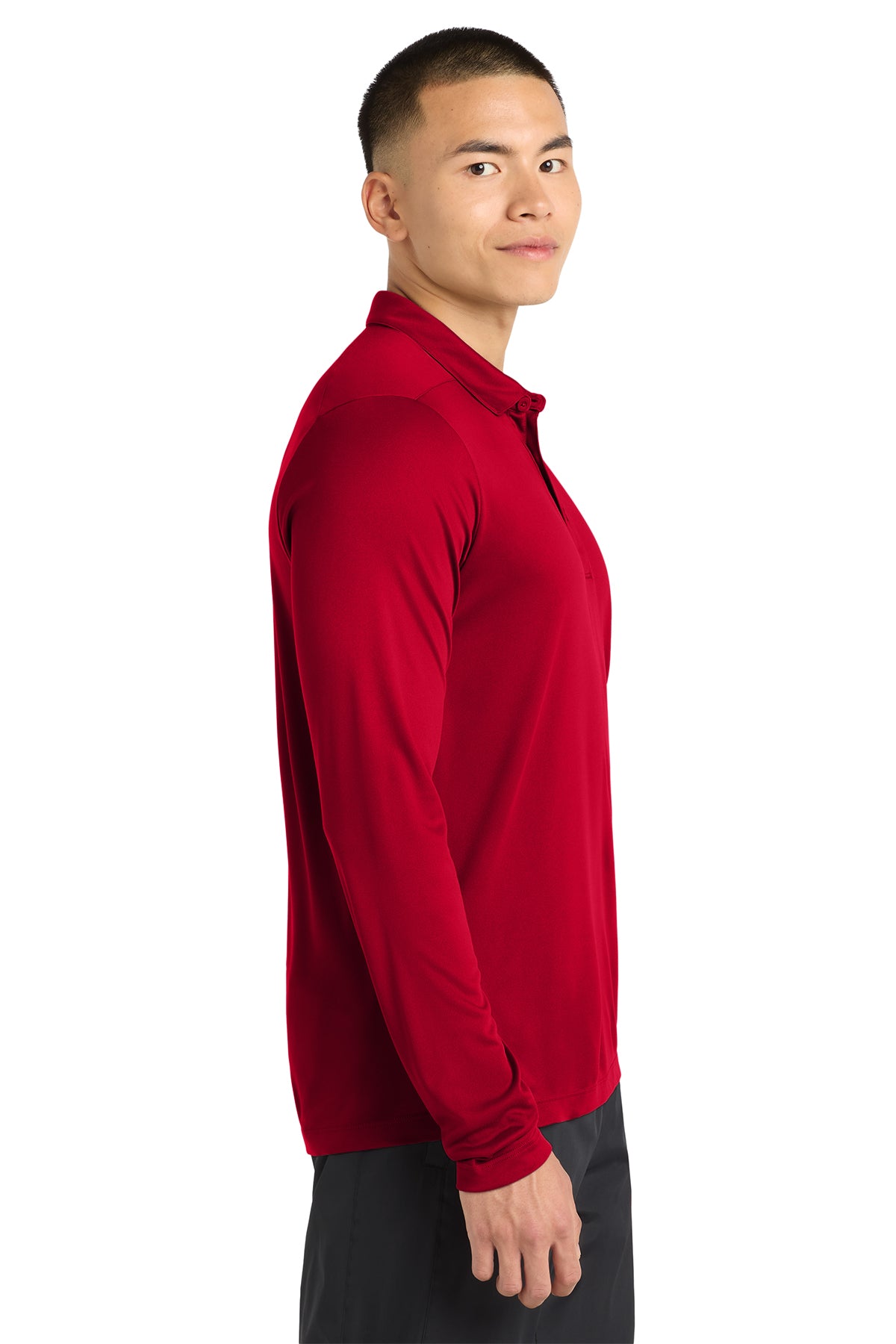 Sport-Tek ®  Posi-UV®  Pro Long Sleeve Polo. ST520LS (Overstock) (b8)