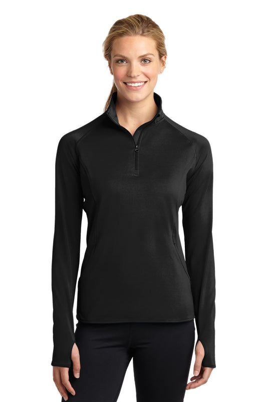 Ladies Sport-Wick® Stretch 1/2-Zip Pullover. LST850