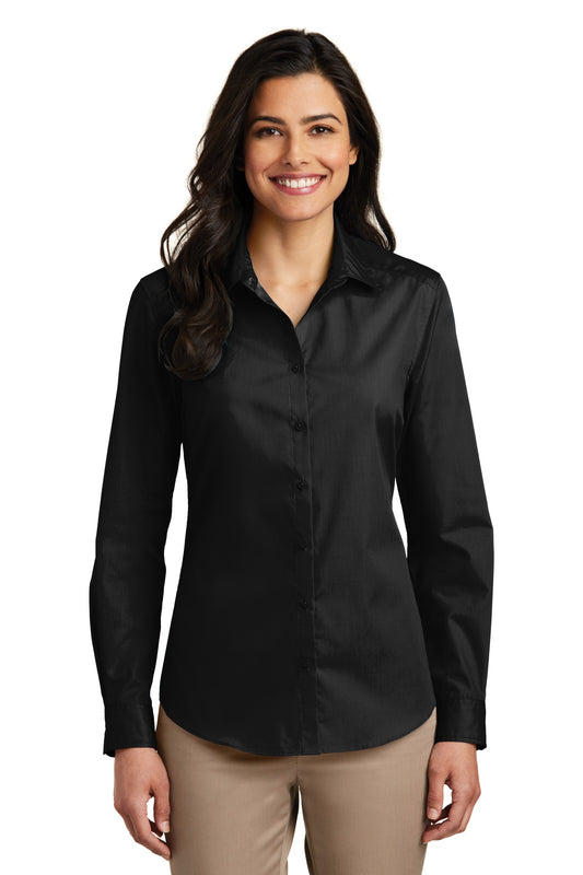 Ladies Long Sleeve  Poplin  in XXX-LG. LW100 (Overstock) (b7)